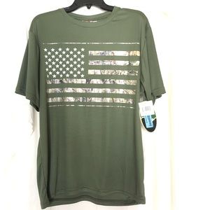 American Flag Camo T-shirt Mossy Oak